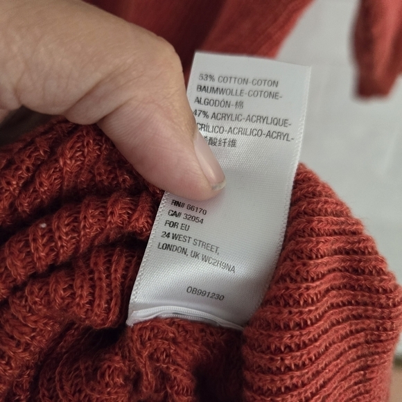 Free People FP Beach Slouchy Knit Sunday Shorts Romper Rust Orange Size  Medium - Picture 6 of 6